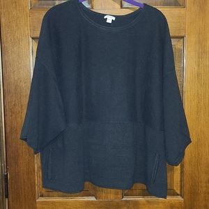 JJill Large cashmere & cotton kimono sweater.